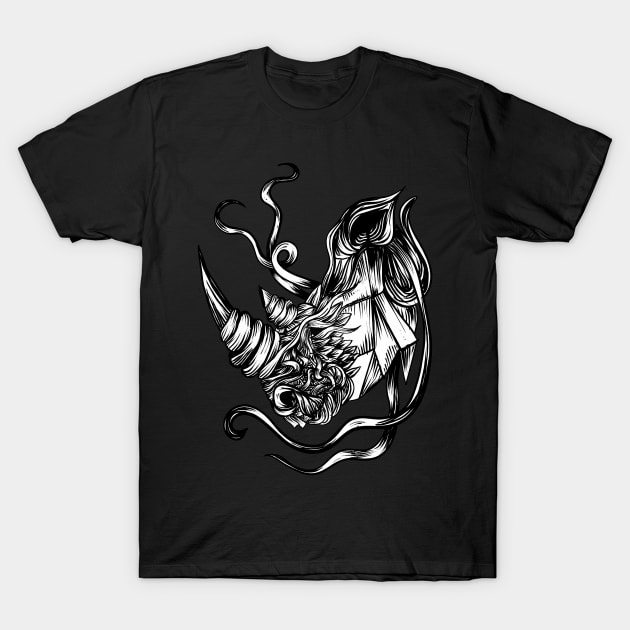 Rhino T-Shirt by fakeface